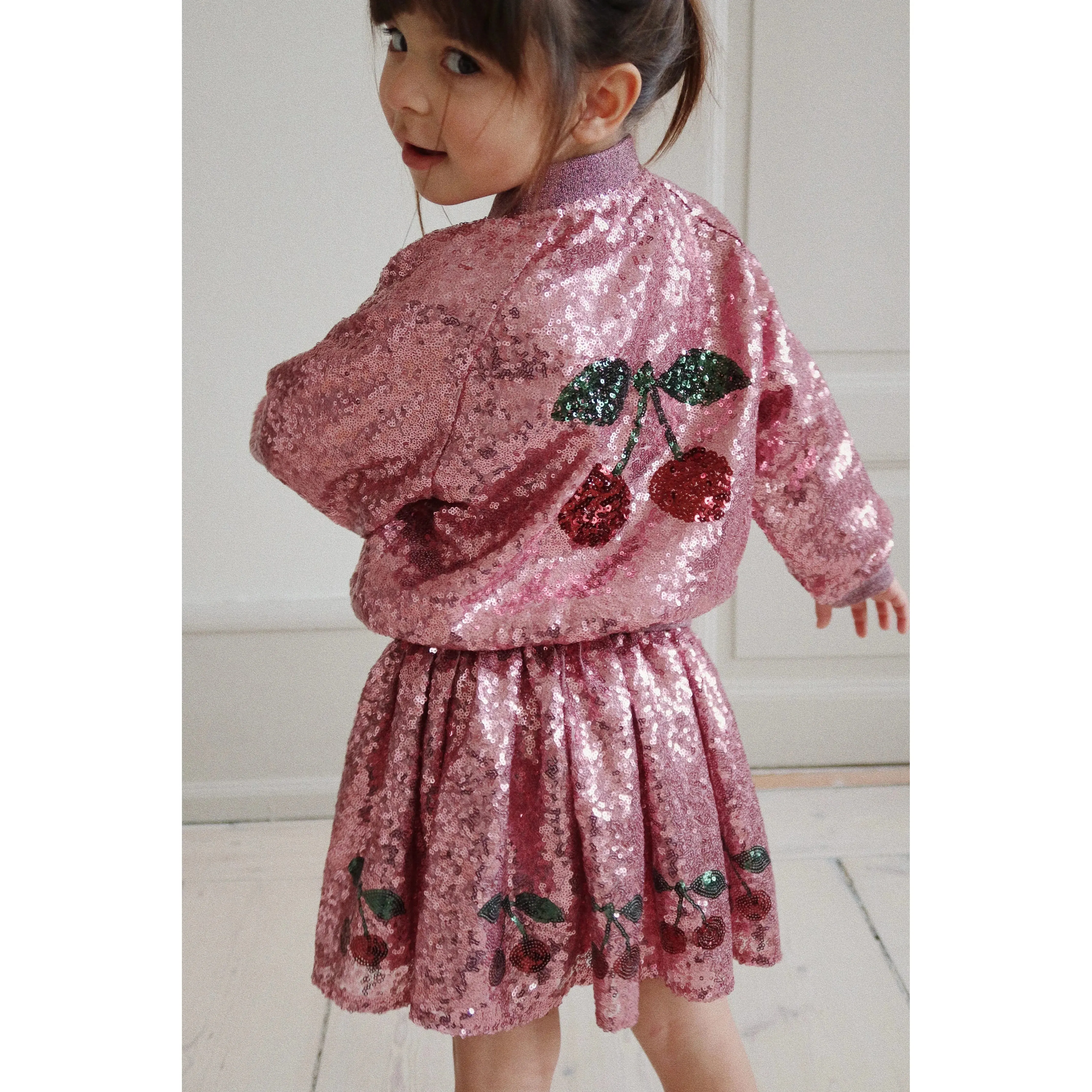 STARLA SEQUIN JACKET - BLUSH