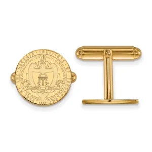 Sterling Silver Gold-plated Georgia Institute of Technology Crest Cuff Links