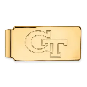 Sterling Silver Gold-plated Georgia Institute of Technology G-T Money Clip