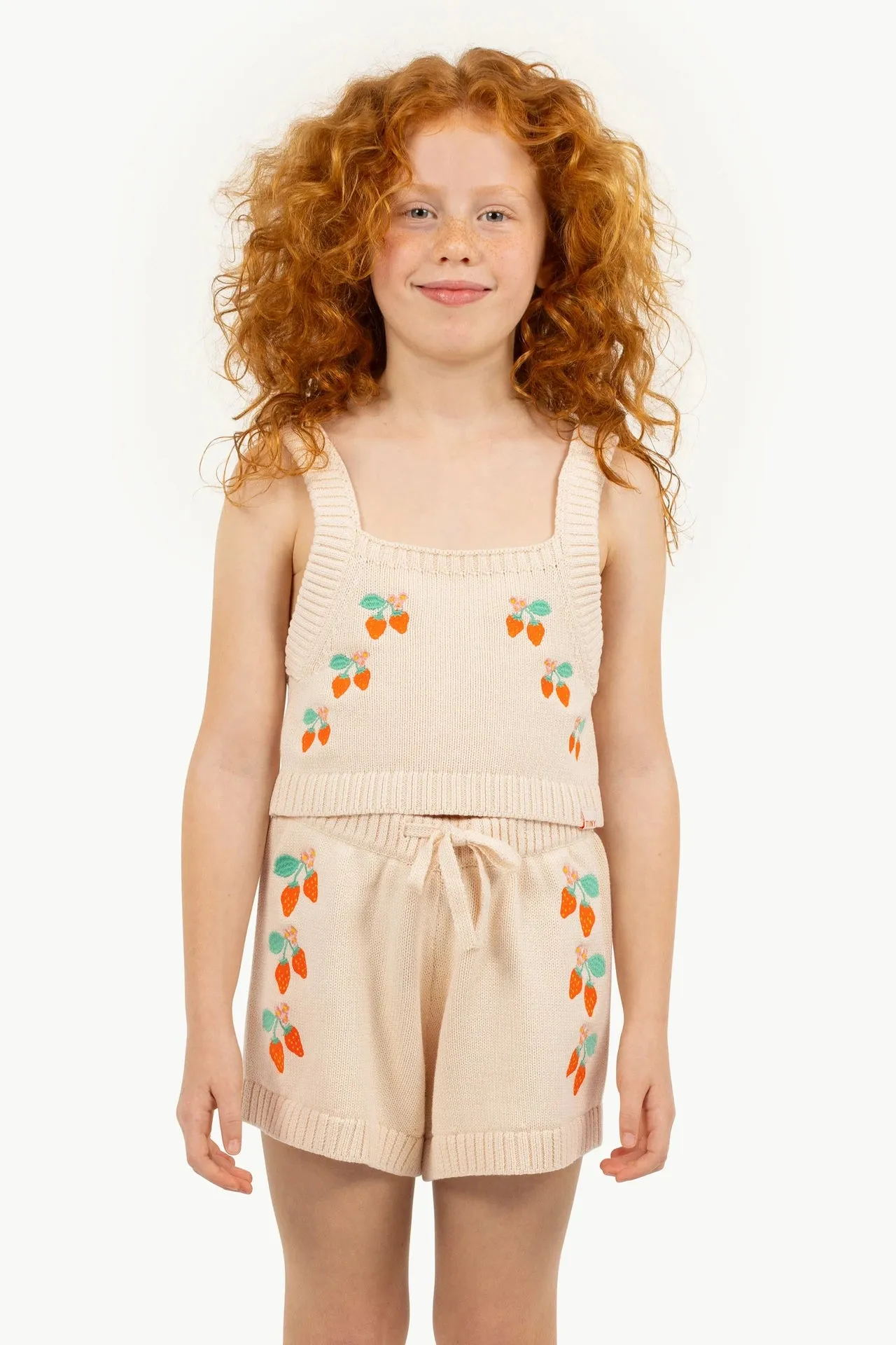 STRAWBERRIES KNITTED CROP TOP