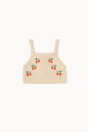 STRAWBERRIES KNITTED CROP TOP