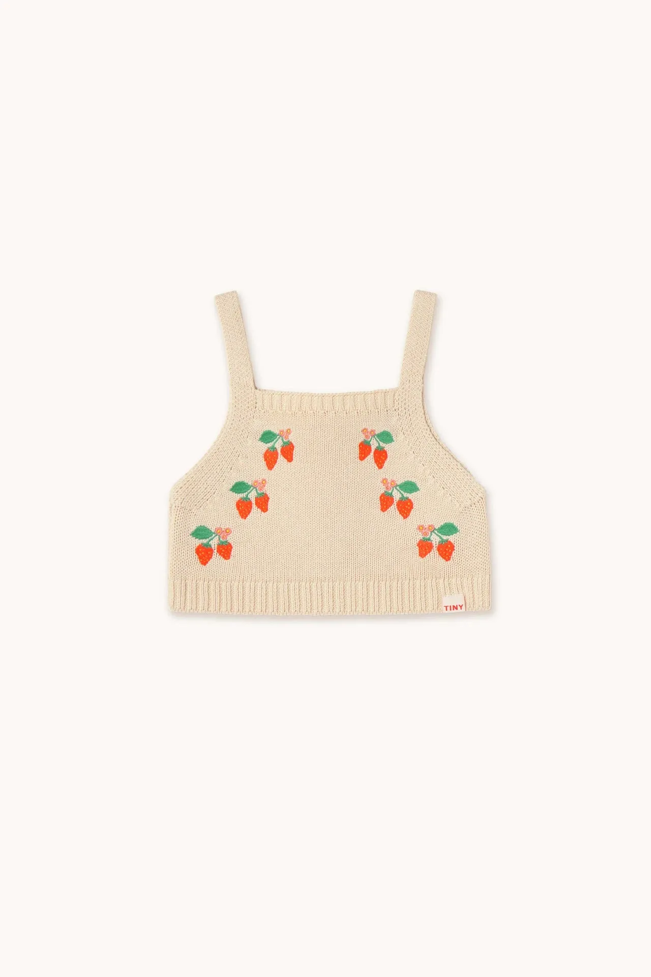 STRAWBERRIES KNITTED CROP TOP