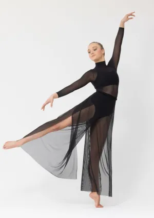 Studio 7 Mesh Wrap Pants | Black