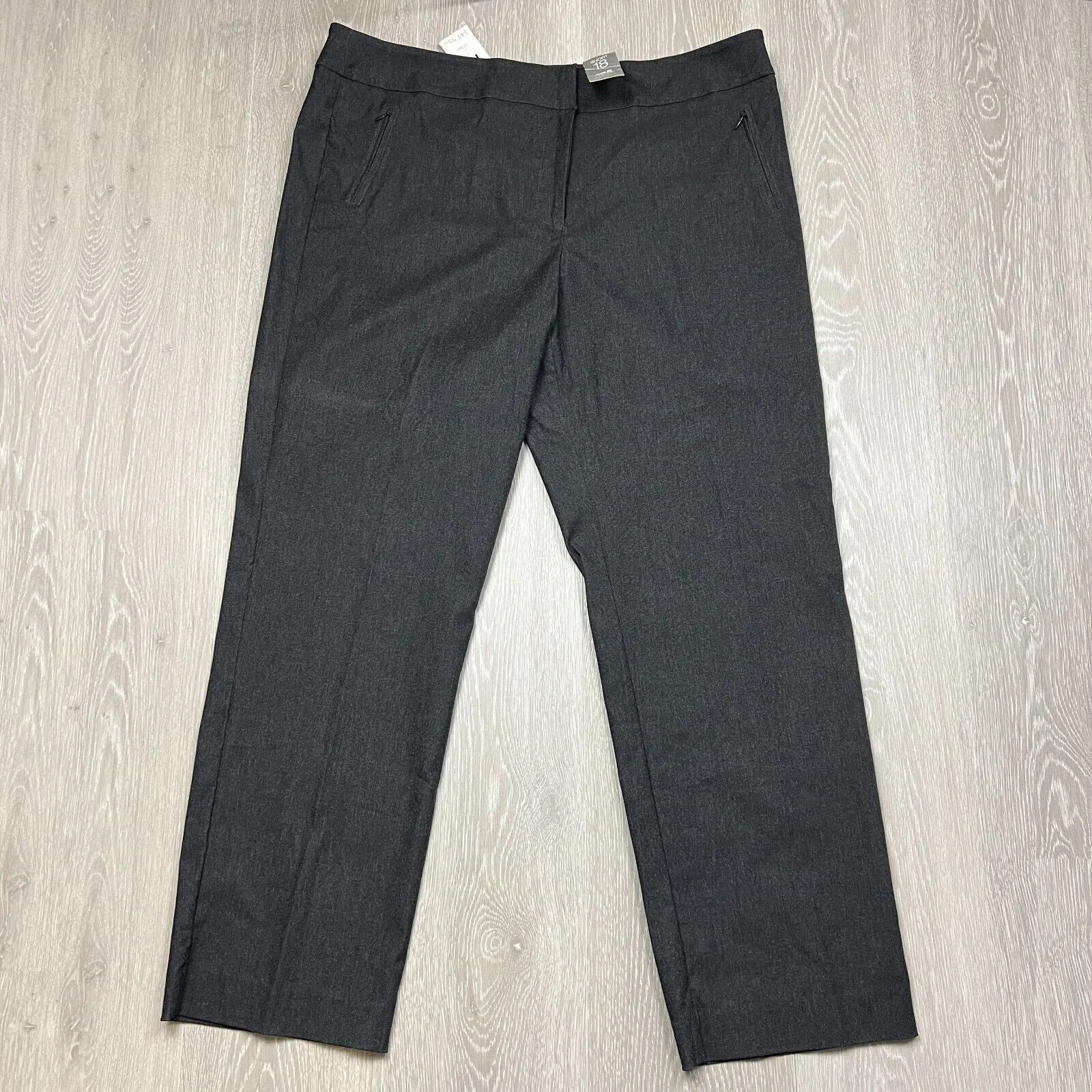 Suzanne Grae Womens Charcoal Pants Size 18 Short (New)