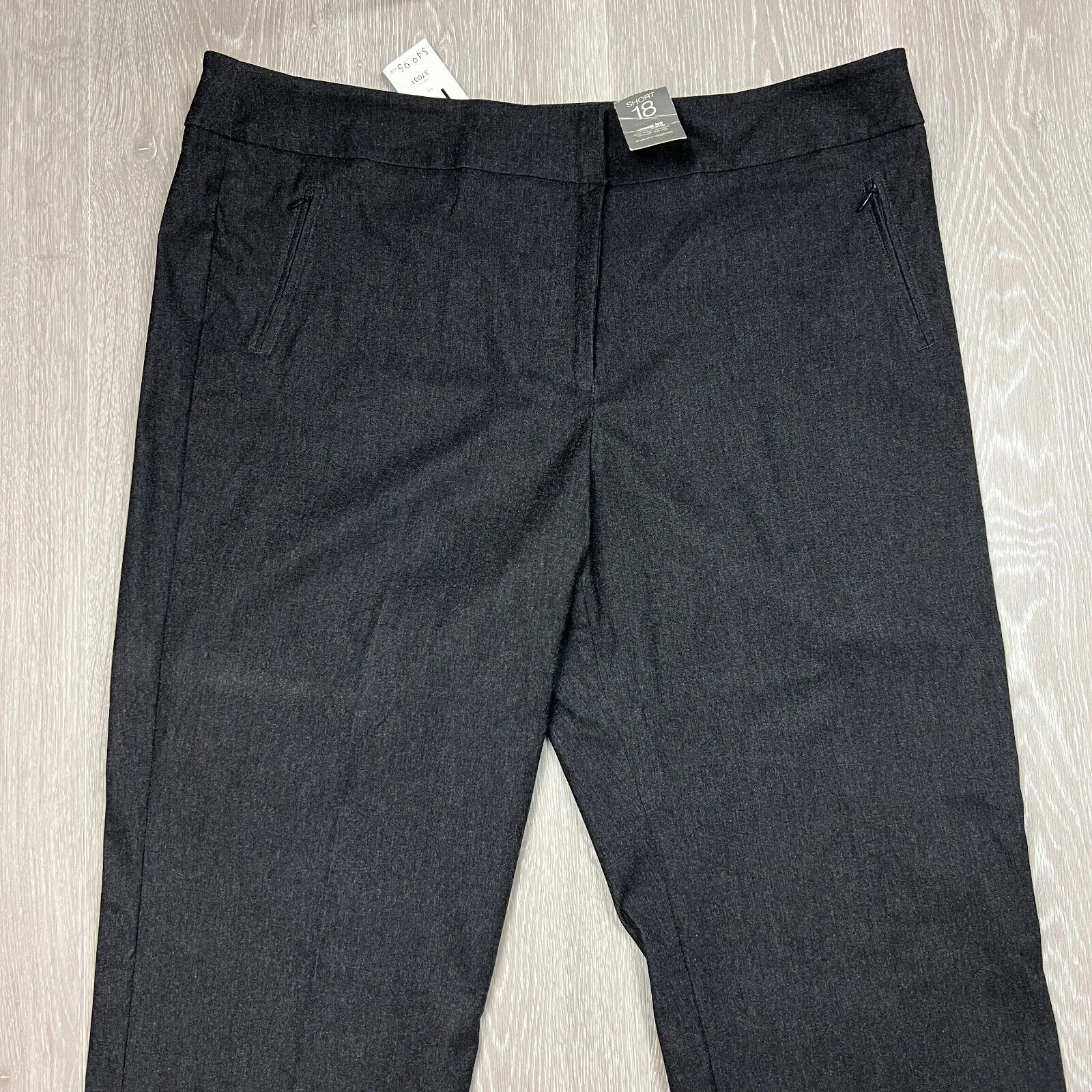 Suzanne Grae Womens Charcoal Pants Size 18 Short (New)