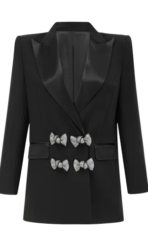 Thala crystal-embellished bow blazer