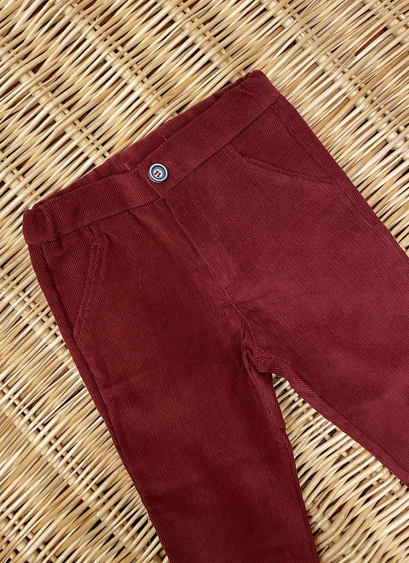 The Bordeaux Corduroy Pants