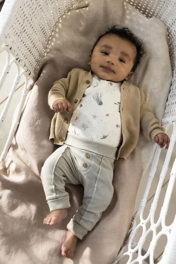 The Bridgeport Cardigan - Doeskin - BABY