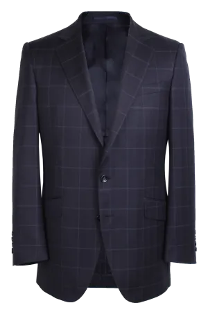 The Byron Jacket - Scabal Navy Windowpane