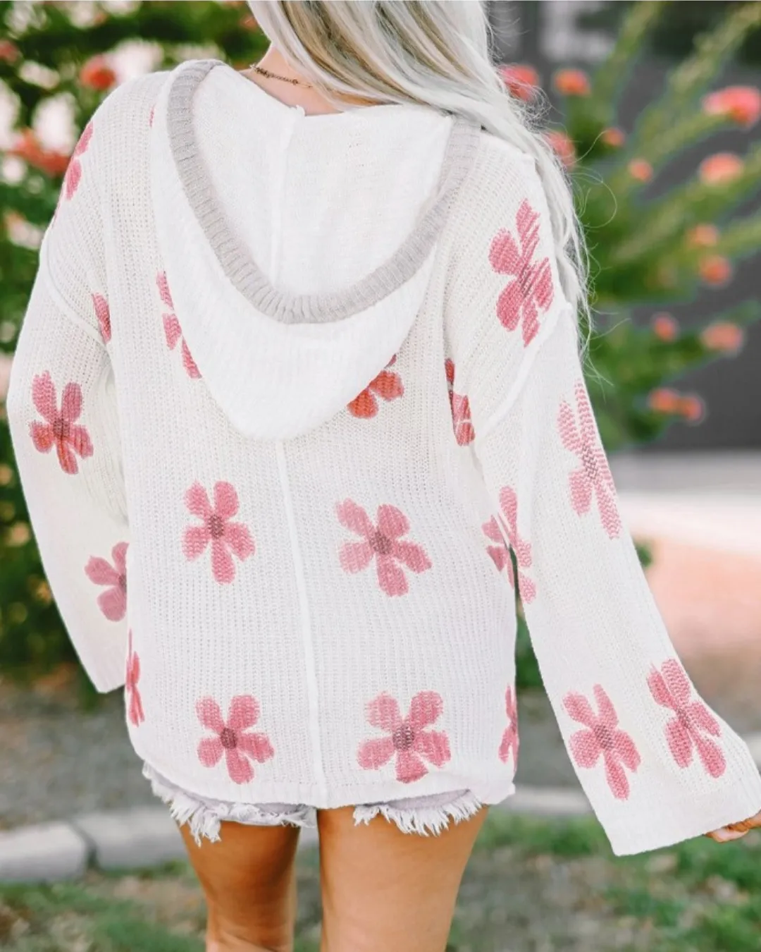 The Coastal Bloom Sweater Hoodie