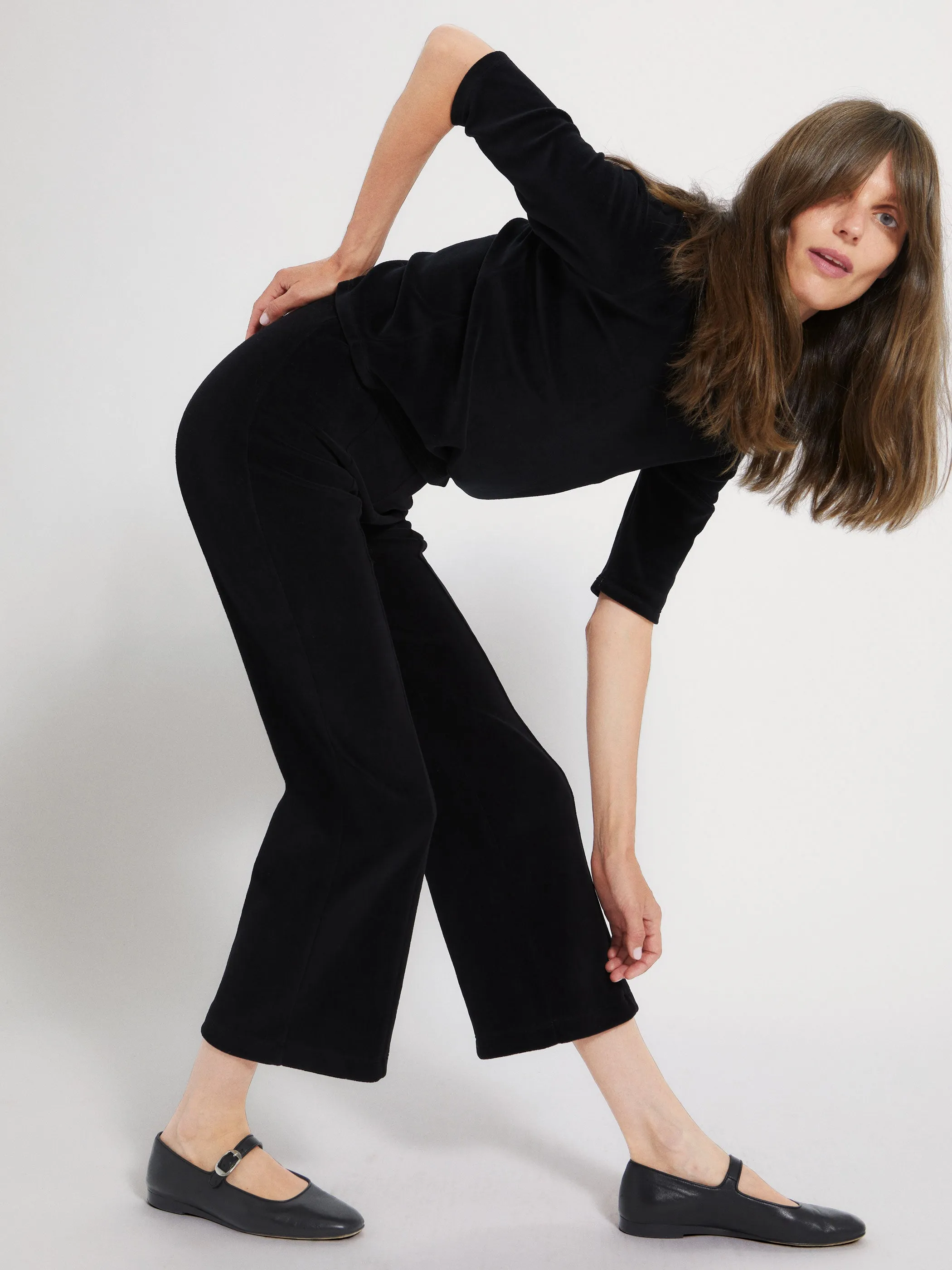 The Fili Kick Flare Pants in Velour