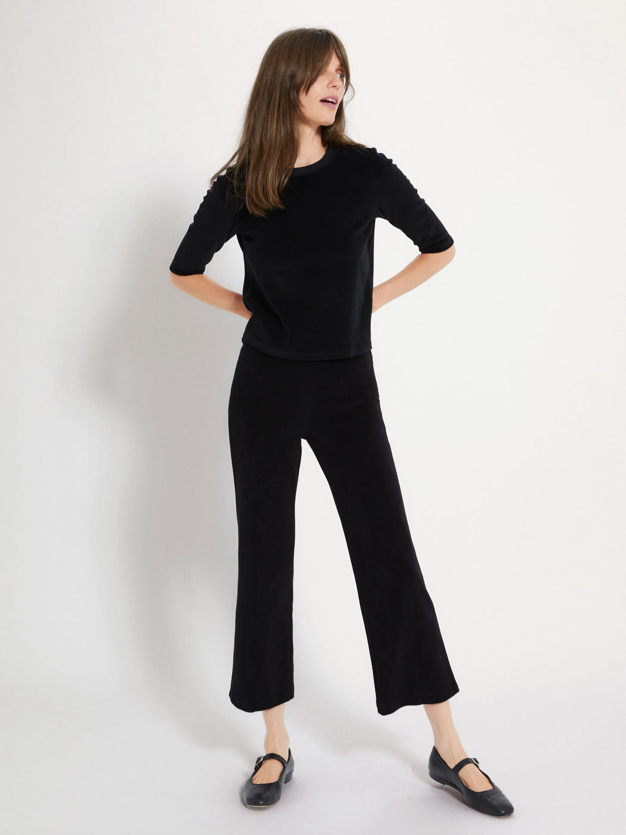 The Fili Kick Flare Pants in Velour