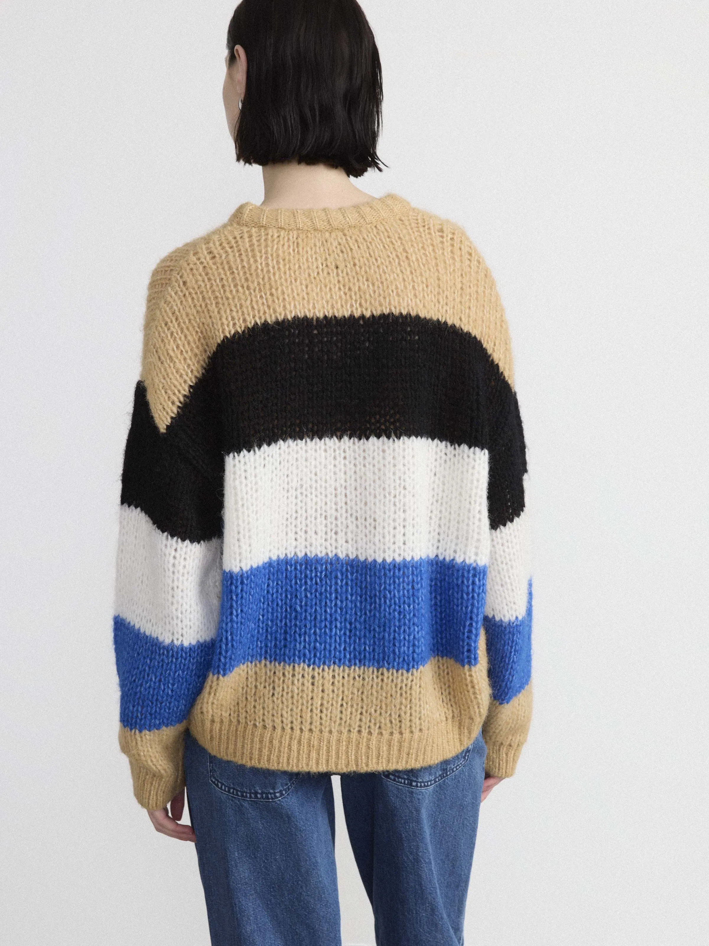 The Fuzzy Sweater in Nautical Blue