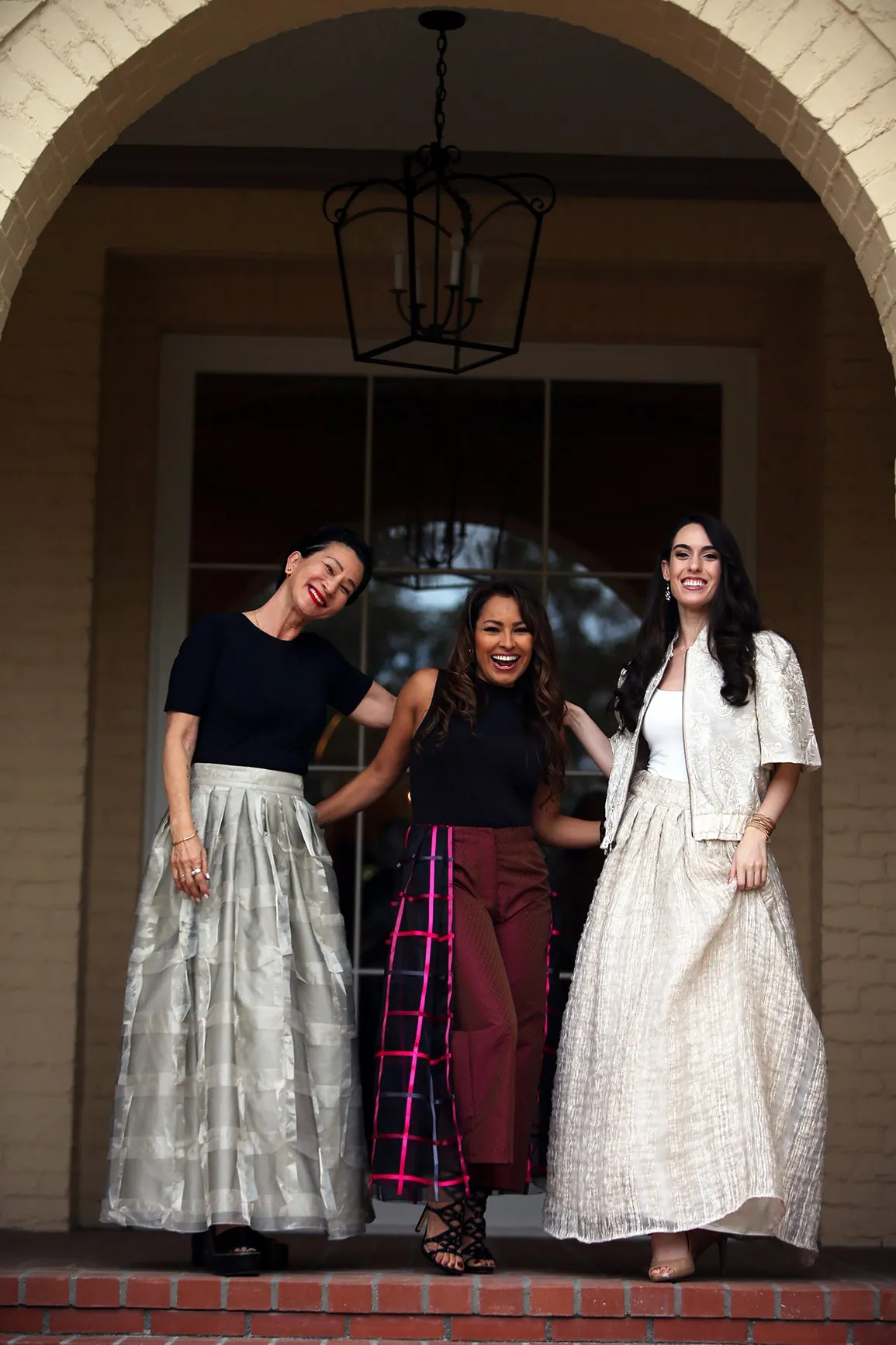 The Olivia Pant/Skirt – Fuchsia Checks