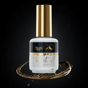 Top It Off No Wipe Top Coat - Gold Glitz