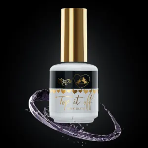 Top It Off No Wipe Top Coat - Pink Glitz