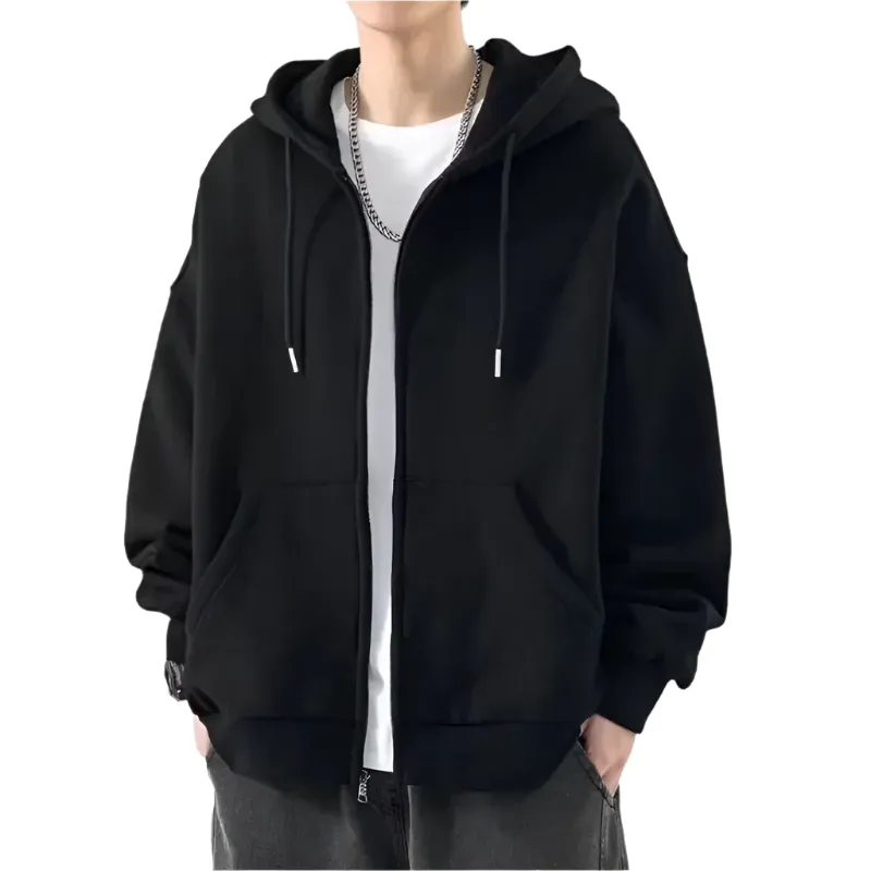 Troy – Retro Zip-Up Men’s Hoodie Jacket