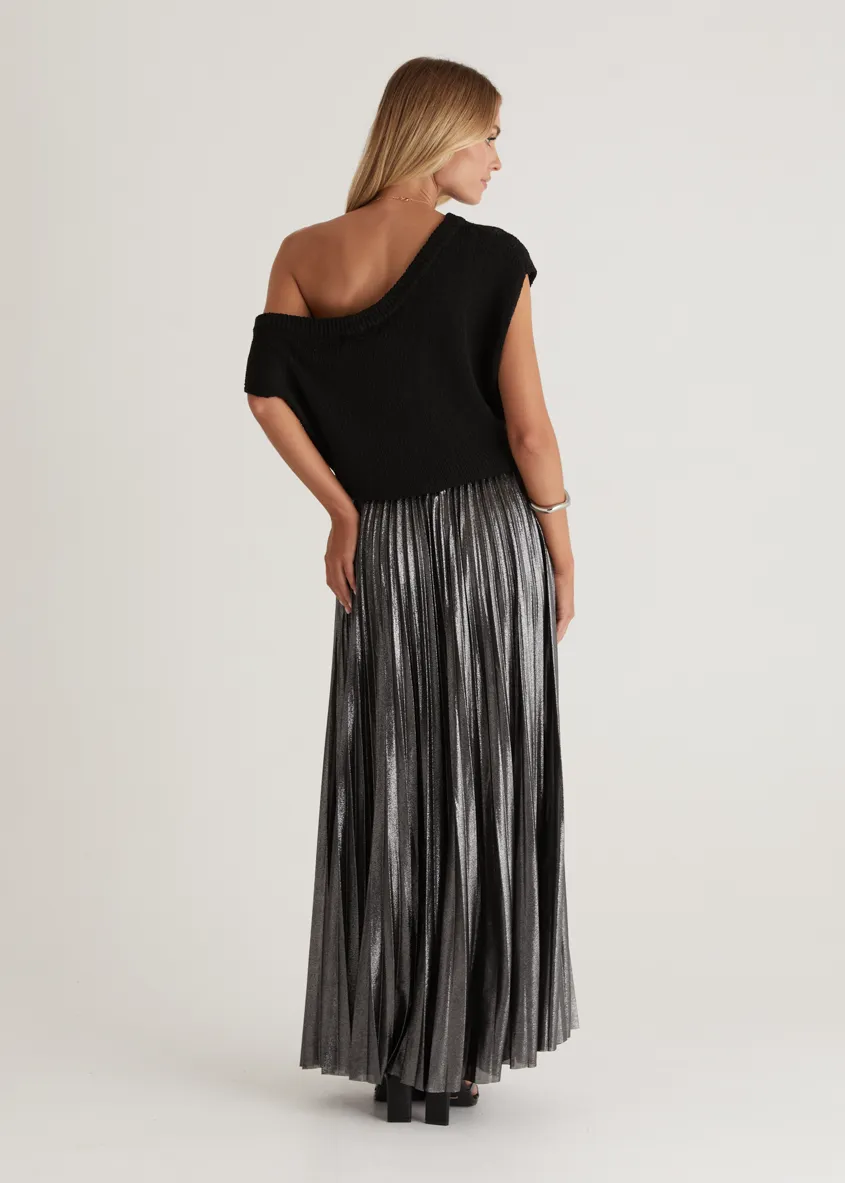 Twilight Midi Skirt - Charcoal