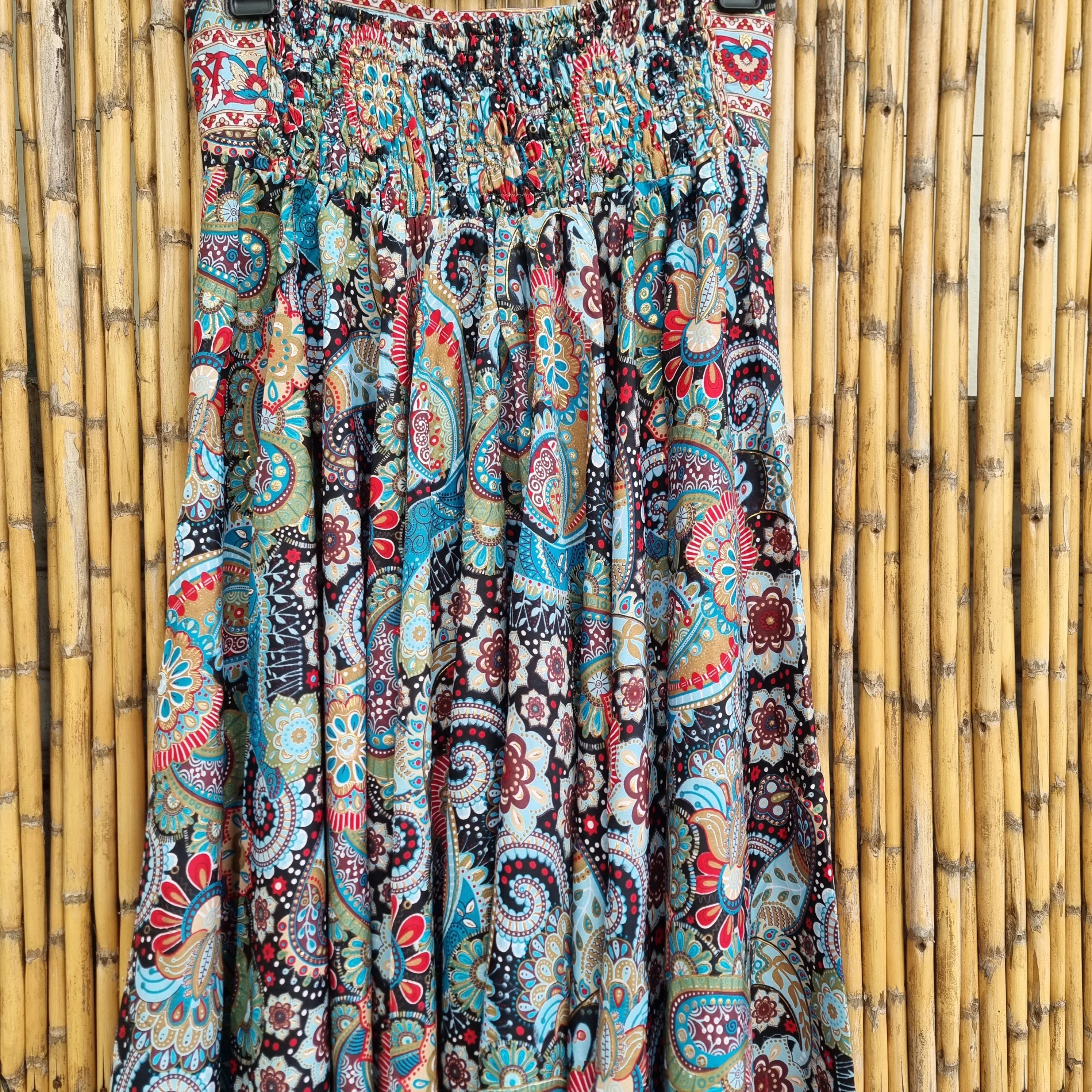 Twilight Shimmer Silk Umbrella Pants