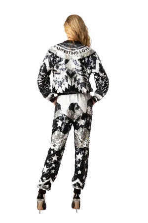 Universal Love Sequin Bomber Jacket