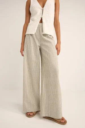 Valley Stripe Wide Leg Pant