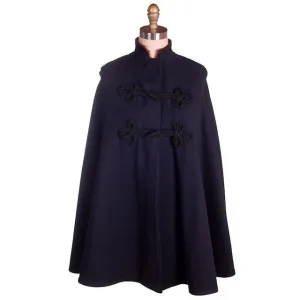 Vintage Nurses Cape 1940s Navy & Red Wool