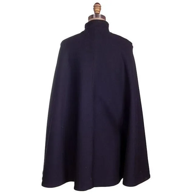 Vintage Nurses Cape 1940s Navy & Red Wool