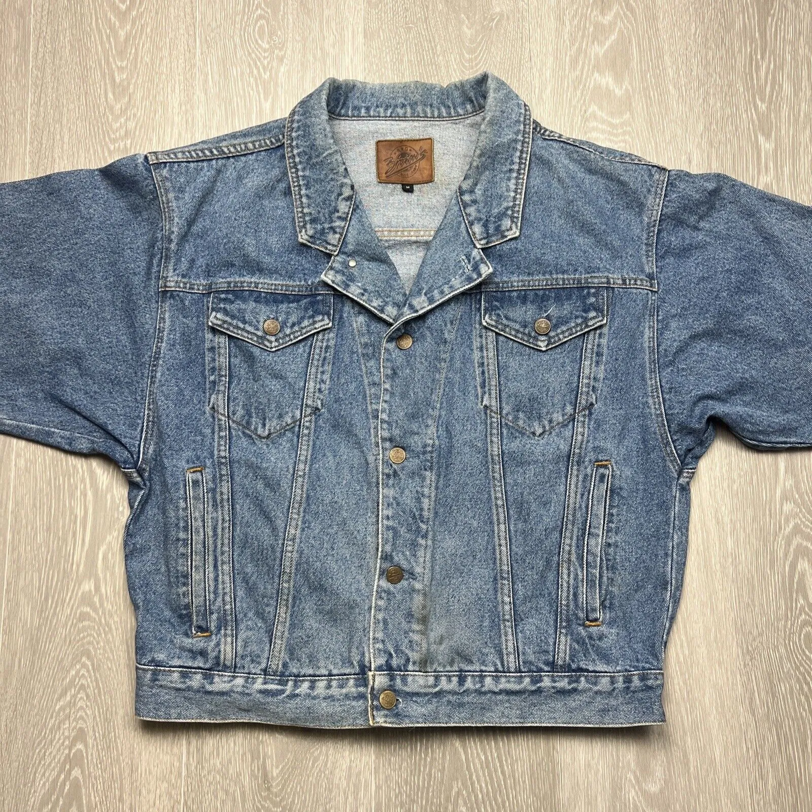 Vintage RG Browns Blue Denim Retro Blue Denim Jacket Size Medium