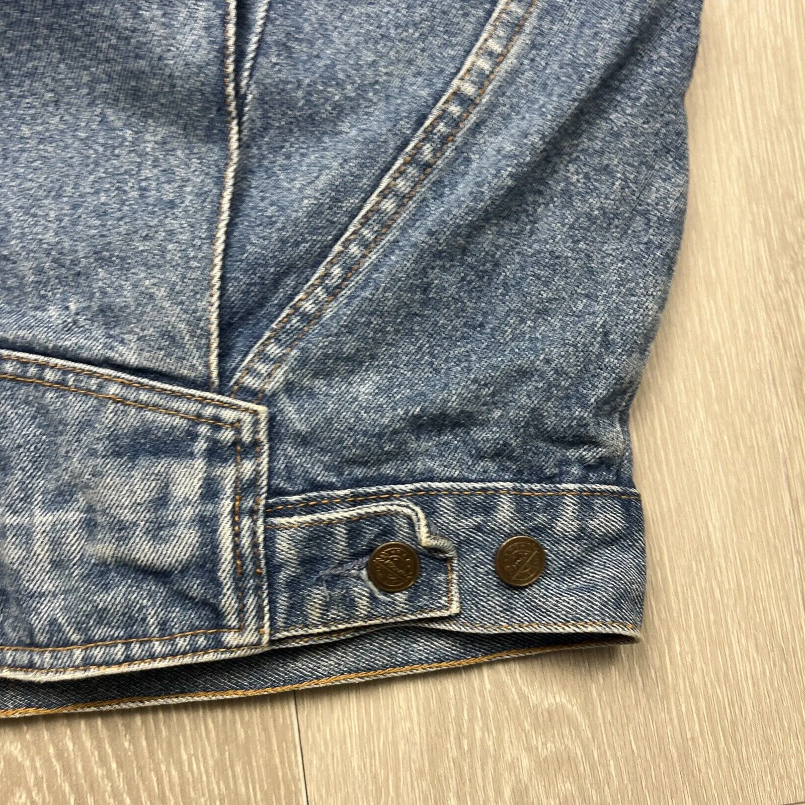 Vintage RG Browns Blue Denim Retro Blue Denim Jacket Size Medium