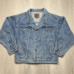 Vintage RG Browns Blue Denim Retro Blue Denim Jacket Size Medium