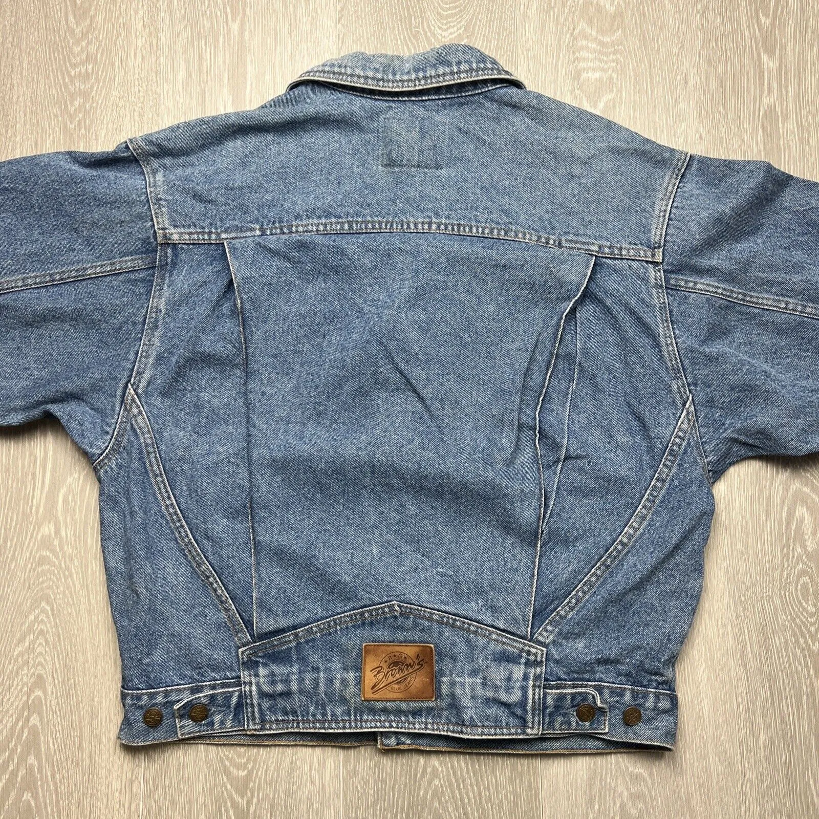 Vintage RG Browns Blue Denim Retro Blue Denim Jacket Size Medium