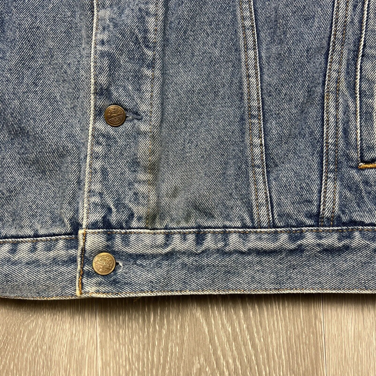 Vintage RG Browns Blue Denim Retro Blue Denim Jacket Size Medium