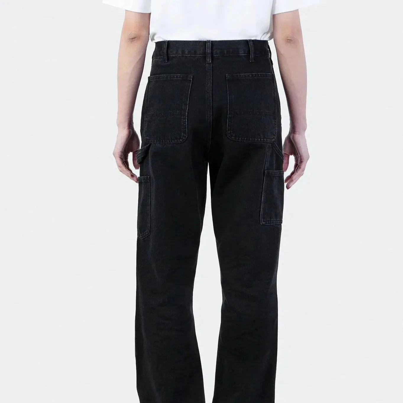 Washed Classic Straight-Leg Jeans