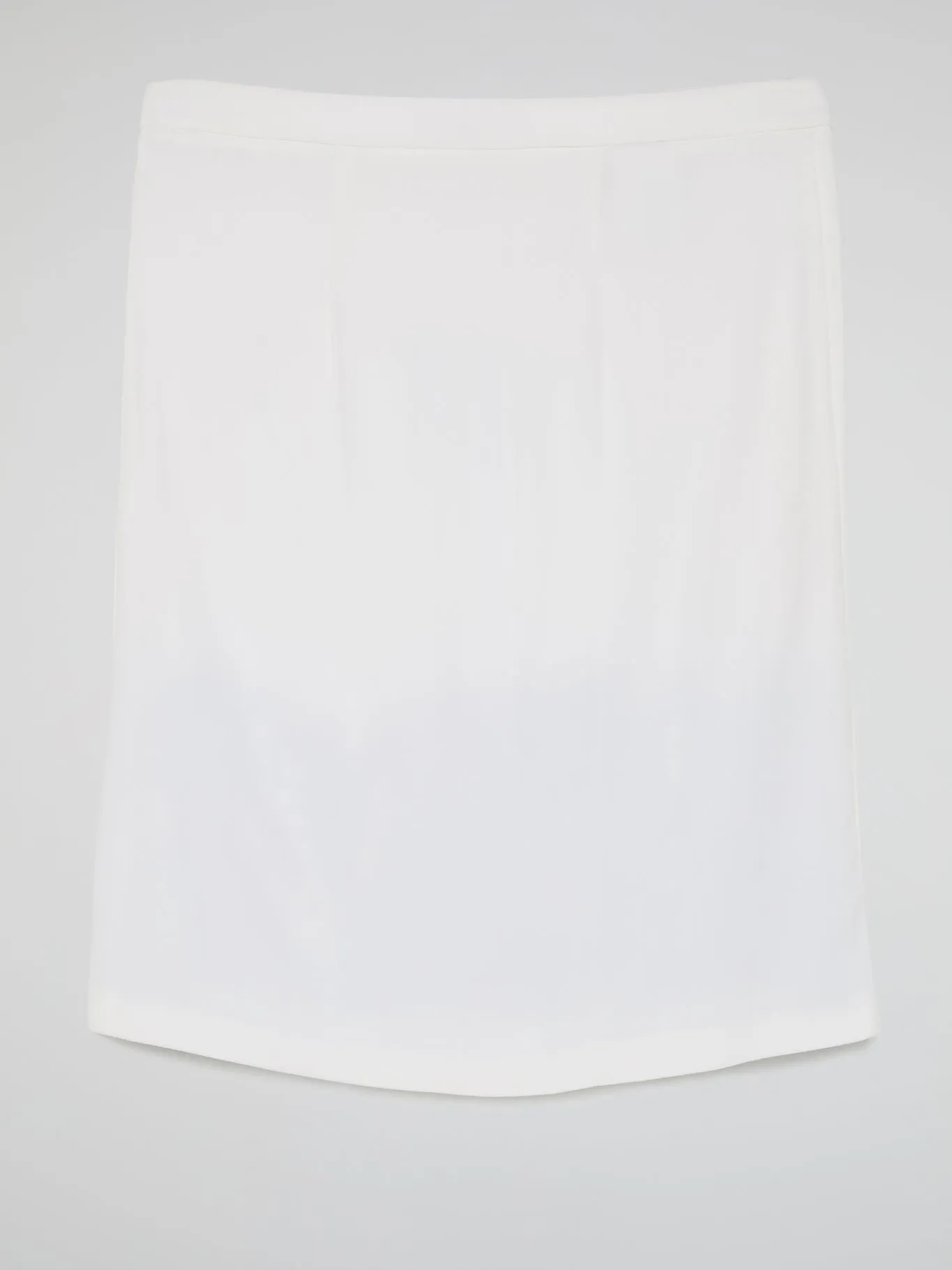 White Pleat Panel Skirt