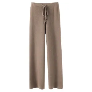 Wide-Leg Knitted Lounge Pants