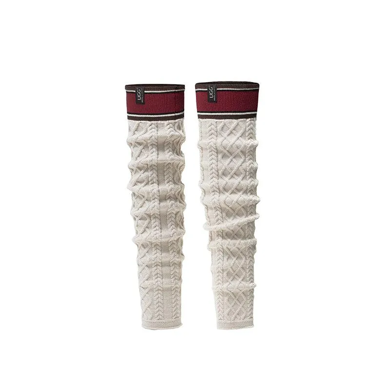 Women Stretchy Knit Thick Leg Warmer Socks