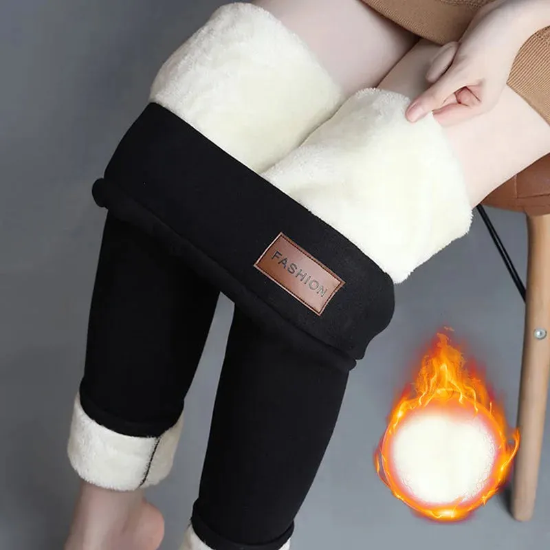 Women Thermal Elastic Winter Leggings