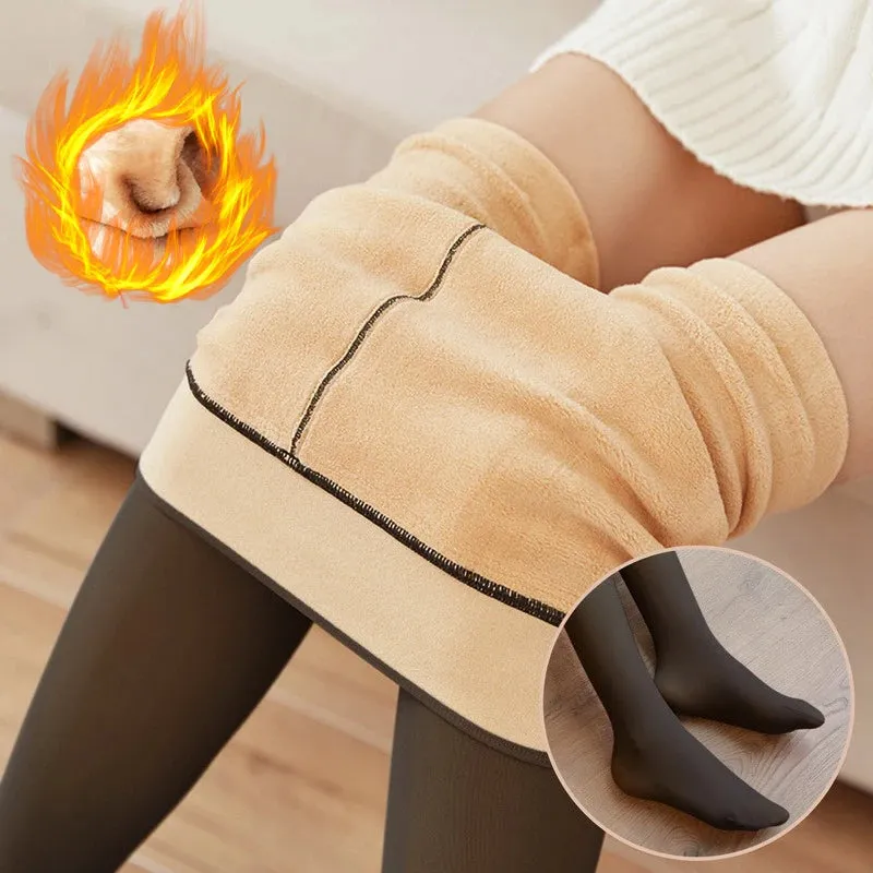 Women Thermal Elastic Winter Leggings
