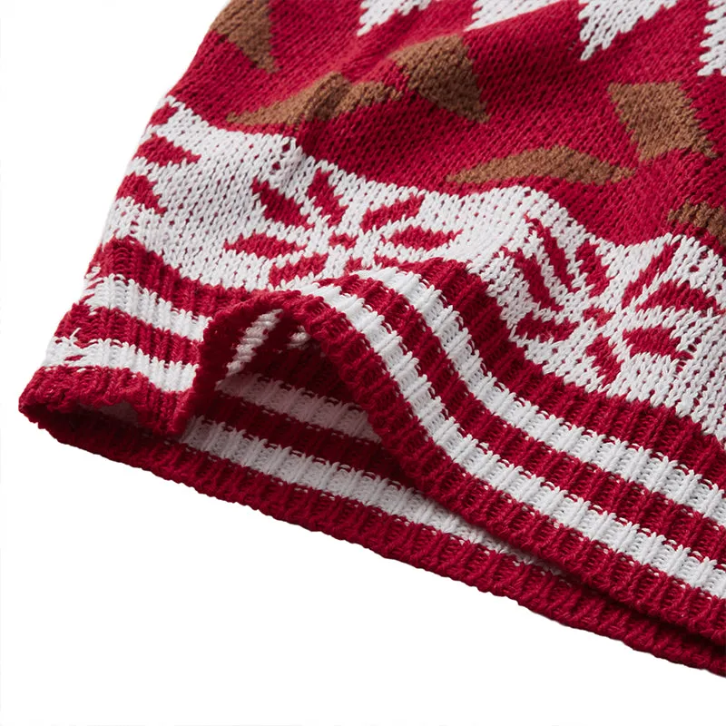 WOMEN'S ELK JACQUARD SWEATERS