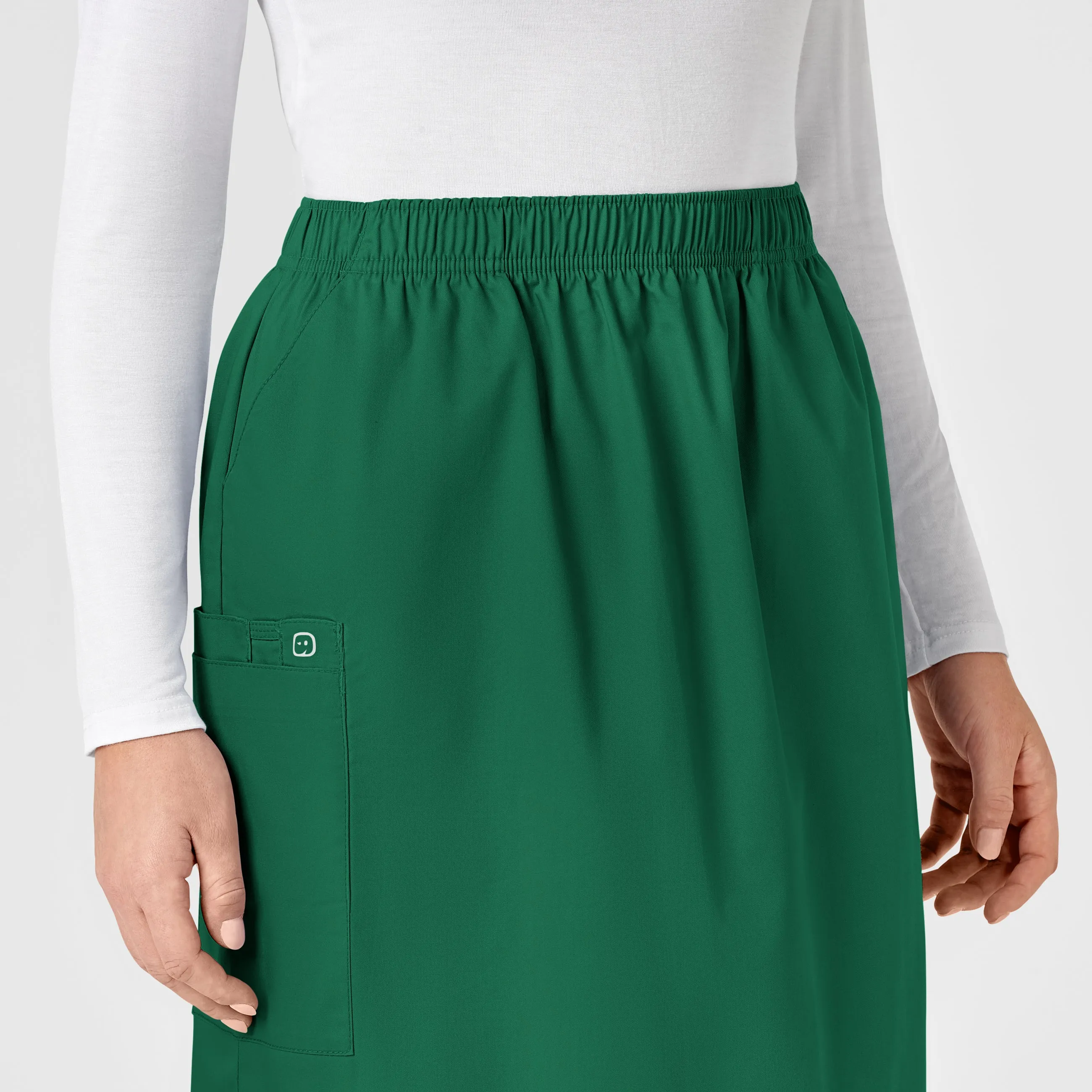 WonderWORK 701 Pull On Cargo Skirt Hunter
