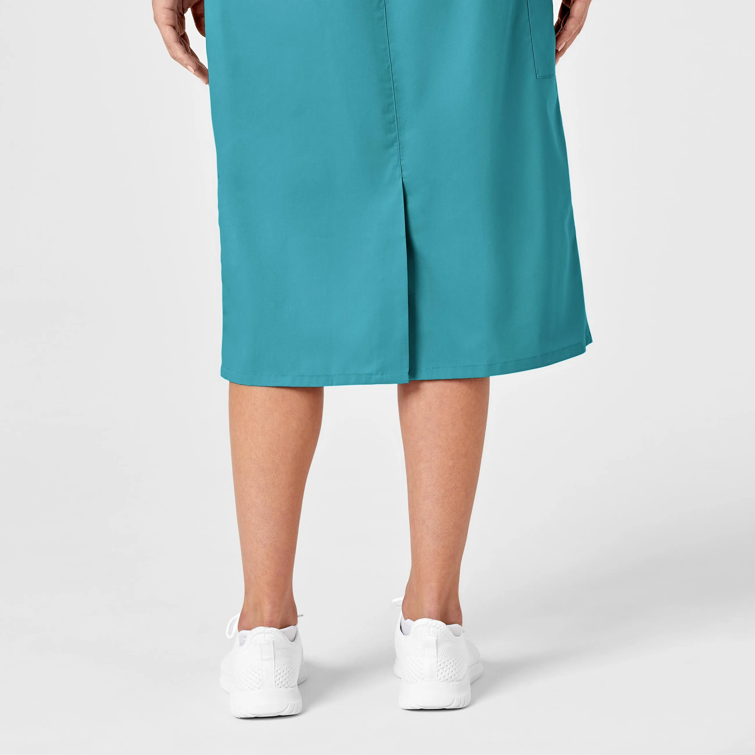 WonderWORK 701 Pull On Cargo Skirt Teal Blue