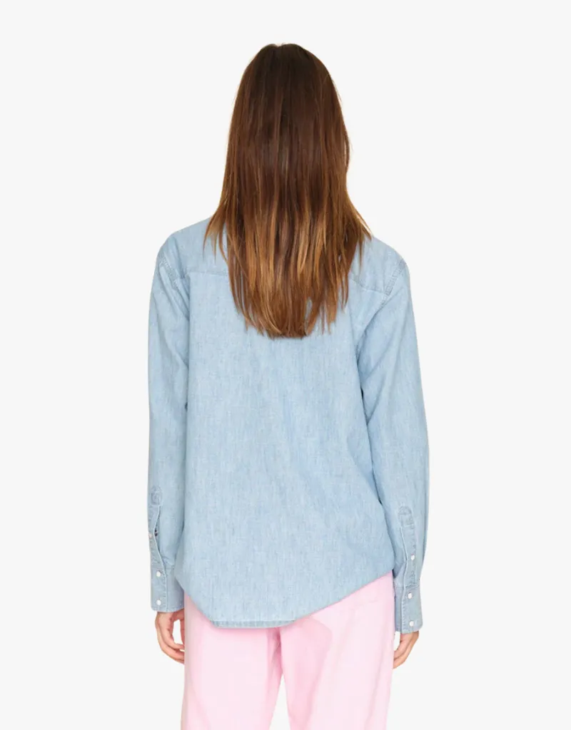 Xirena Griffen Shirt in Dusty Blue