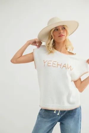 Yee Haw Short Sleeve Sweater