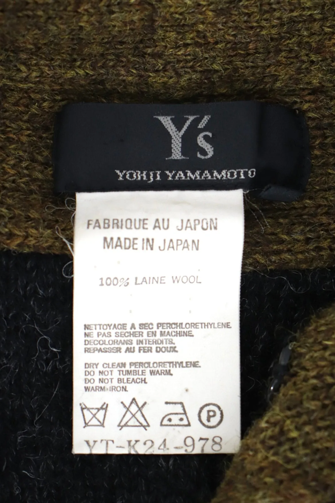 Y's Yohji Yamamoto Wool Double Knit Coat*