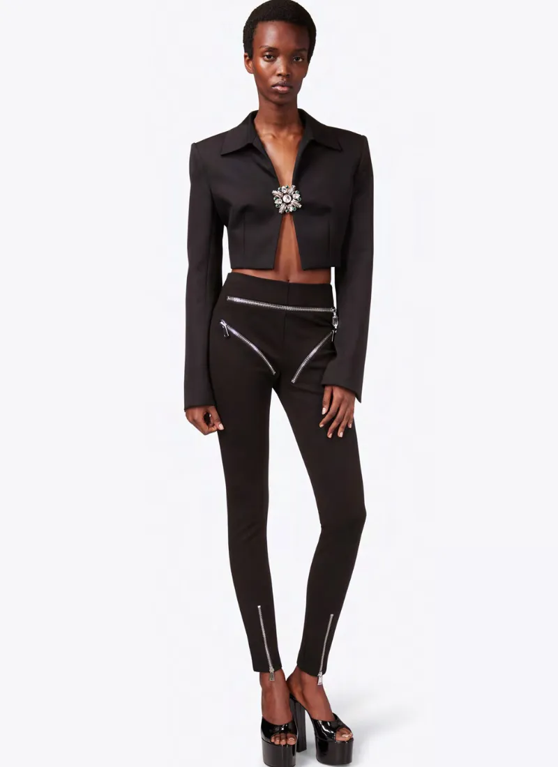 Zipper Brief Legging
